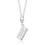 Sterling Silver Bourbon Biscuit Charm Necklace, thumbnail 2 of 6