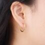 Classic Gold Hoop Earrings, thumbnail 2 of 7