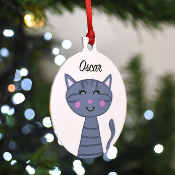 Personalised Cat Hanging Decoration, 5 of 8