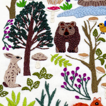 Into The Forest Hand Embroidery Kit, 4 of 12