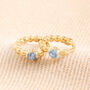 Birthstone Huggie Hoop Earrings In Gold, thumbnail 4 of 12