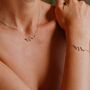 Leo Zodiac Constellation Necklace, thumbnail 2 of 2