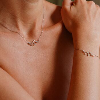 Leo Zodiac Constellation Necklace, 2 of 2
