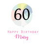 Happy Birthday Personalised Balloon Card, thumbnail 2 of 2