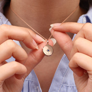 Under the Rose Personalised Tiny Book Locket Pendant Necklace, Silver at  John Lewis & Partners