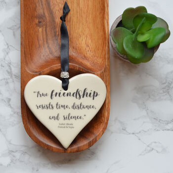 Literary Love And Friendship Quotation Heart, 4 of 7