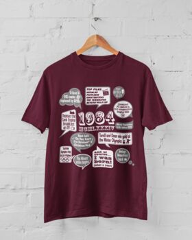 'Events Of 1984' Bespoke 40th Birthday Gift T Shirt, 6 of 9