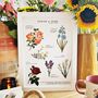 Anniversary Botanical Personalised Print, thumbnail 4 of 5