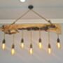 Olive Wood Light Fixture, thumbnail 4 of 6