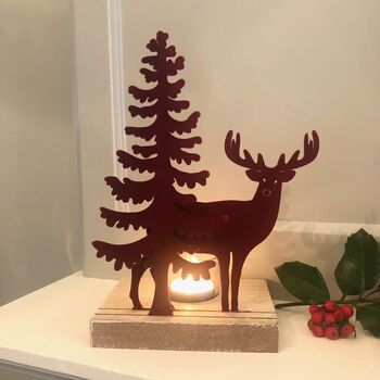 Red Stag T Light Holder, 2 of 4