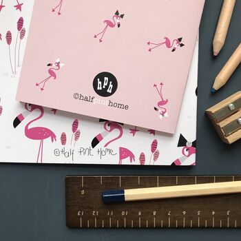 Flamingo A5 Notebook Or Notebook Set, 9 of 12