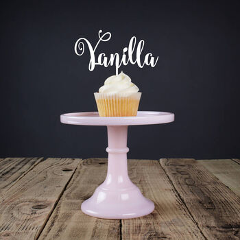 Personalised Acrylic Flavour Cup Cake Topper, 8 of 9