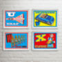 The Illustrated Alphabet Of Tin Toys Prints, thumbnail 9 of 12