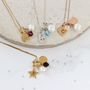 Personalised Birthstone Crystal And Charm Necklace, thumbnail 7 of 12