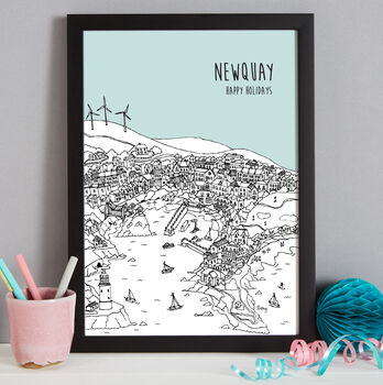 Personalised Newquay Print, 9 of 10