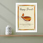 Personalised Diwali Lamp Wall Art, thumbnail 6 of 6