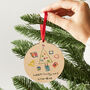 Personalised Child's Drawing Christmas Bauble, thumbnail 1 of 2