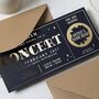 Personalised Gold Foil Scratch Reveal Concert Voucher, thumbnail 3 of 9