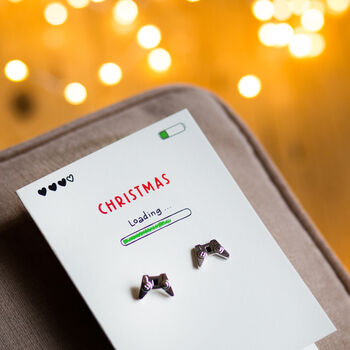 Funny Gaming Christmas Card And Cufflinks Set, 5 of 5