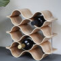 Curved Birch Plywood Wine Rack, thumbnail 1 of 11