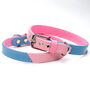 Multi Coloured Leather Dog Collar Dandy Duo, thumbnail 7 of 7