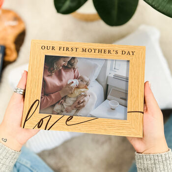 Personalised Our First Mother's Day Photo Frame, 6 of 9
