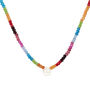 Rainbow Gemstone Necklace, thumbnail 3 of 4
