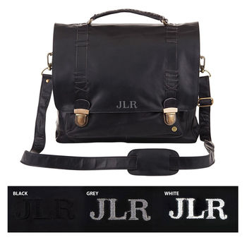 Personalised Leather Classic Satchel, 9 of 12