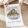 Normandy Travel Poster, thumbnail 3 of 7