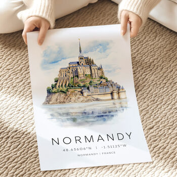 Normandy Travel Poster, 3 of 7