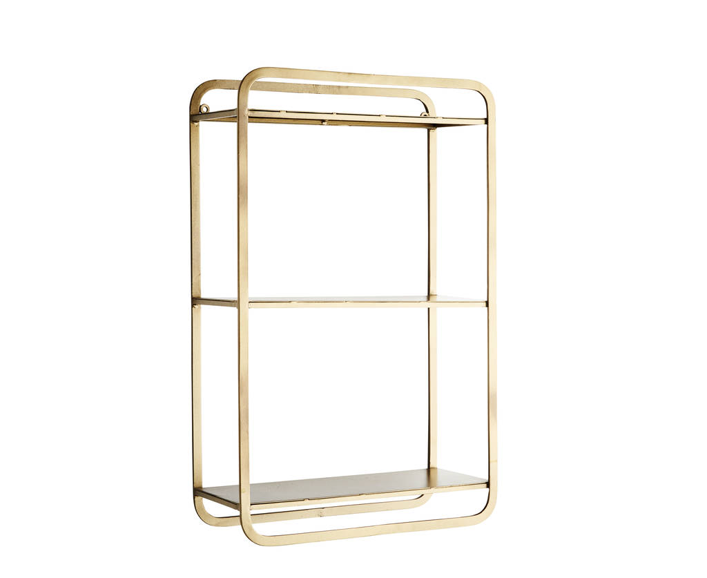 Gold Rectangular Shelving Unit By Posh Totty Designs Interiors