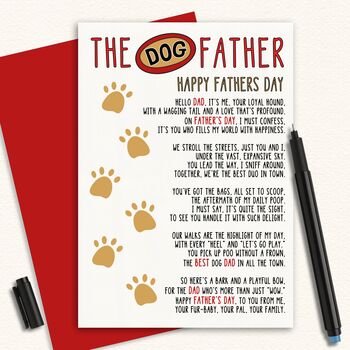 Dog Dad Fathers Day Card, 3 of 4