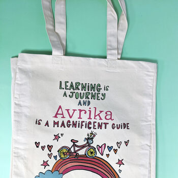 Personalised Learning Is A Journey Teacher Bag, 6 of 12
