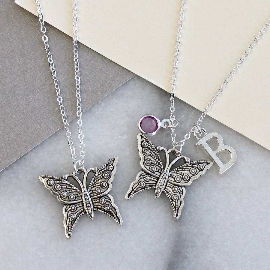 Personalised Butterfly Charm Necklace By Completely Charmed