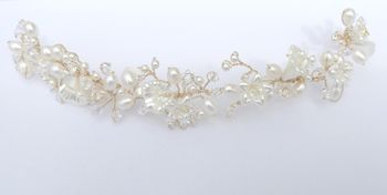 Pearl Floral Bridal Bracelet, 2 of 3