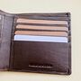 Slim Brown Leather Wallet ~ Rfid Protected, thumbnail 7 of 7