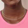 Slim Snake Chain, Sterling Silver Or Gold Plated, thumbnail 1 of 9