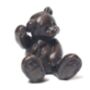 ‘Milo’ Solid Bronze Miniature Teddy Bear In Gift Box, thumbnail 1 of 5