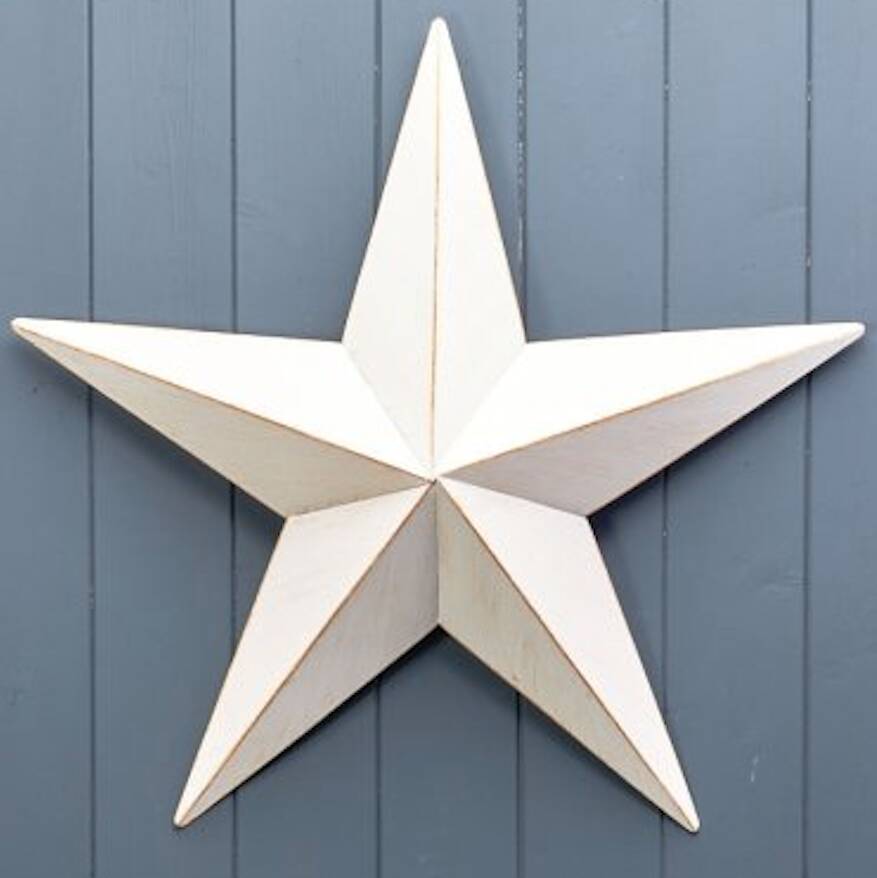 Large Vintage Style Barn Star By Pink Pineapple Home Gifts   Original Large Vintage Style Barn Star 