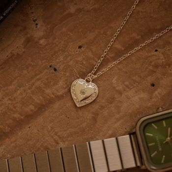 Dainty Heart Locket Pendant Silver, 5 of 8