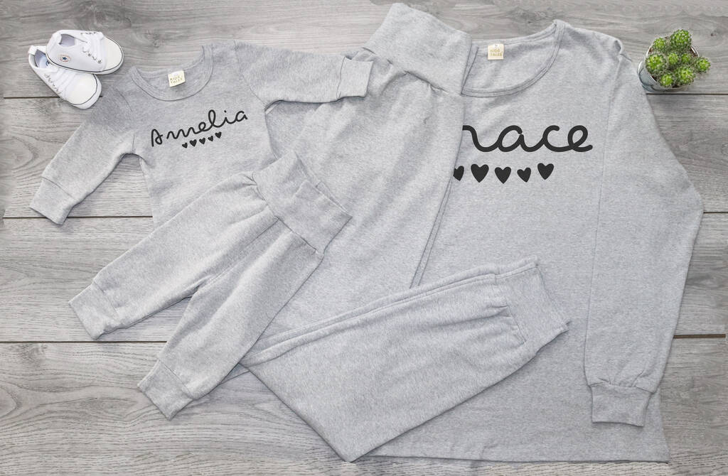 Personalised Names Matching Lounge Set By The Gift Project