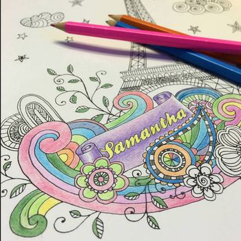 Personalised Adult Travel Colouring Book, 3 of 5