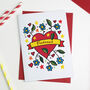 Forget Me Not Heart Card, thumbnail 1 of 2