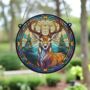 Stag Stained Glass Effect Suncatcher Design Two, thumbnail 3 of 6