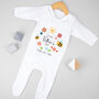 Personalised Our First Father's Day Babygrow / Baby Bodysuit Bee, thumbnail 4 of 8