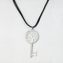 Large Key Crystal Pendant Necklace, thumbnail 2 of 6