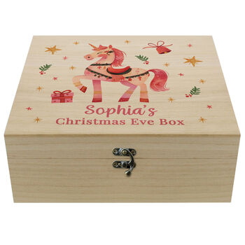 Personalised Unicorn Christmas Eve Box, 5 of 5