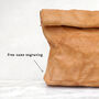 Leather Paper Bag Magnetic Closure, thumbnail 10 of 10