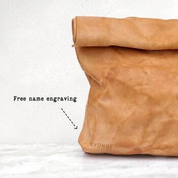 Leather Paper Bag Magnetic Closure, 10 of 10