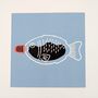 Soy Sauce Fish Print 16.5cm X 16.5cm, Japanese Prints, thumbnail 6 of 10